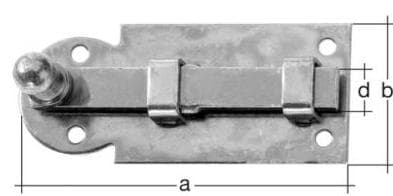 GAH Fensterriegel gerade 60mm vz