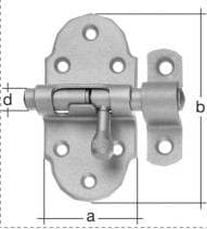 GAH Grendelriegel 35 x 70mm vz.