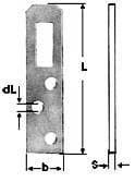 Küchenrahmenöse 60x13mm