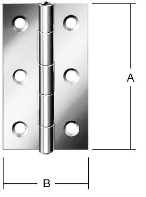 Vormann Scharnier DIN 7954 A, schmal
