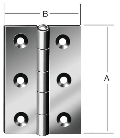 Vormann Scharnier DIN 7954 B, halbbreit