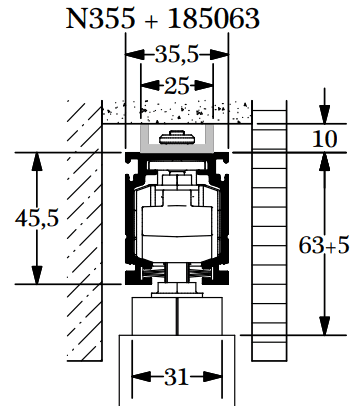 TIGER NOVA 150 Laufschienen-Profil