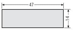 RENZ Namensschildeinlage 47x14mm