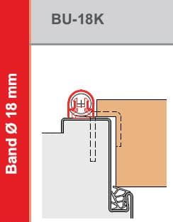 ATHMER Bandseitiges Schutzprofil BU-16K+