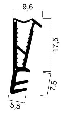 GOLL Silikon-Haustürdichtung SF 1018