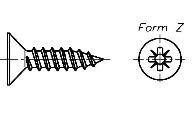 Blechschraube Senkkopf - 3,9x13mm