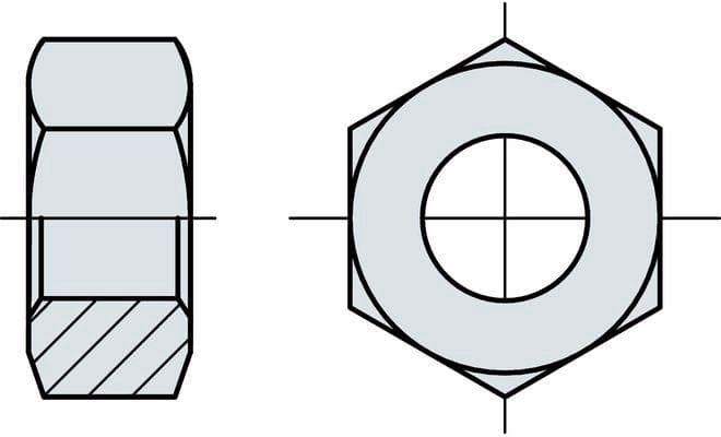 Sechskantmuttern DIN 934 - M3