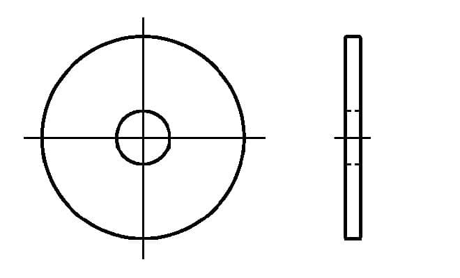 Kotflügelscheiben - 4,3x15mm