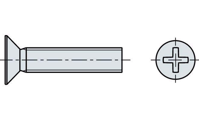 Gewindeschraube DIN 965 - M3x10mm