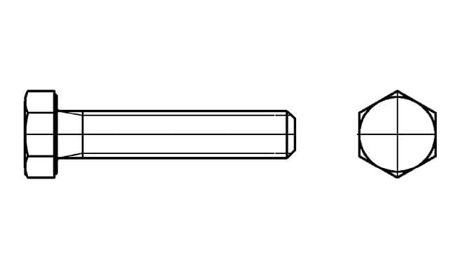 Maschinenschraube DIN 933 - M3x10mm