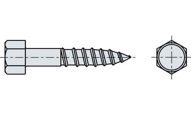 Schlüsselschraube DIN 571 vz 5x25mm