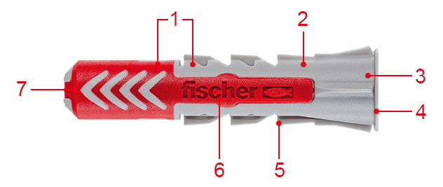 Fischer - Dübel DUOPOWER 5 x 25