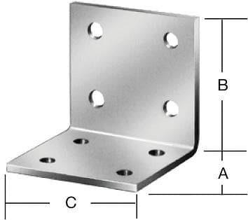 Winkelverbinder  40x40x20mm  verz.