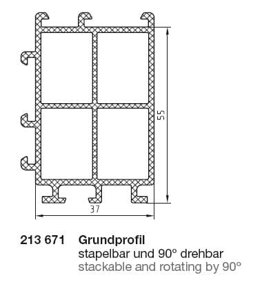 Grundprofil für System TBS 70